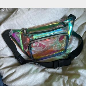 Holographic Iridescent Fanny Pack